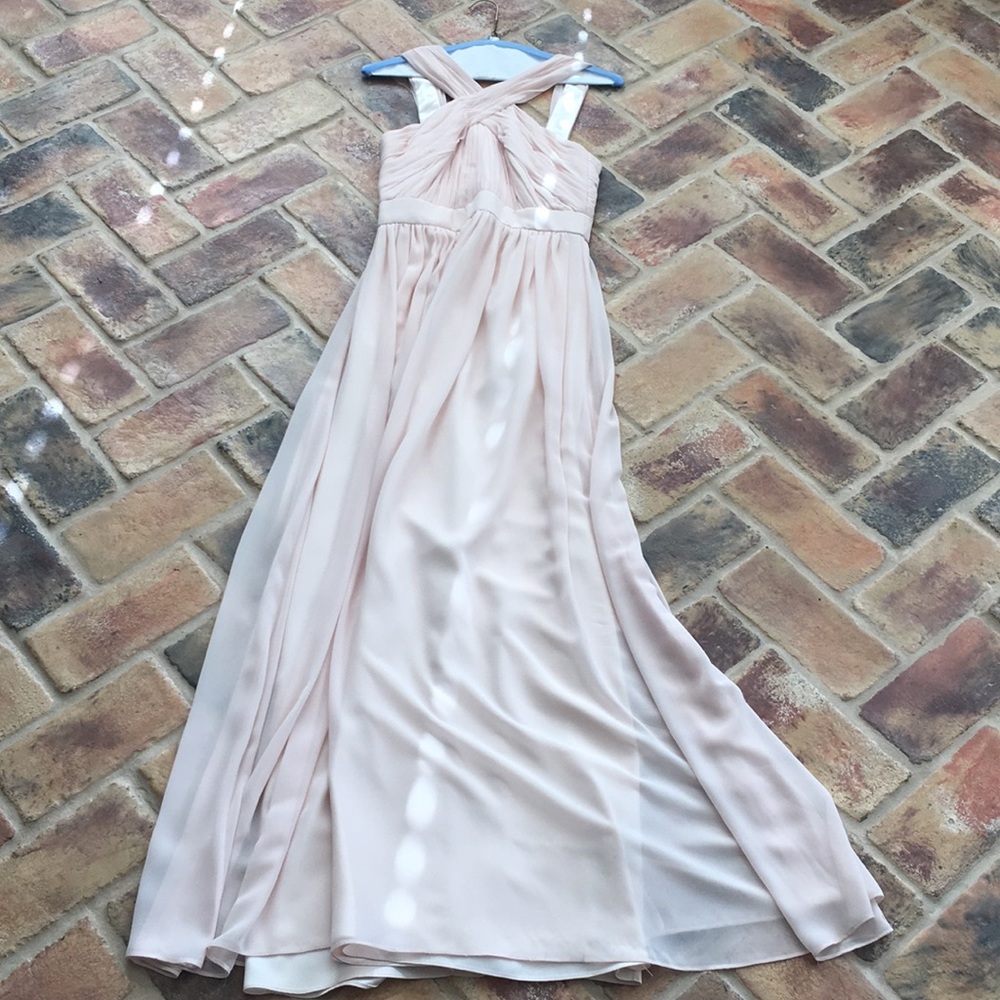 Long blush dress
